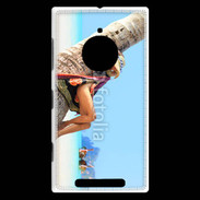 Coque Nokia Lumia 830 Sieste contre un palmier sur la plage