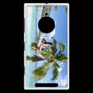 Coque Nokia Lumia 830 Palmier et charme sur la plage