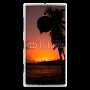 Coque Nokia Lumia 830 Cocotier au soleil couchant