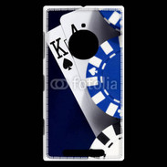 Coque Nokia Lumia 830 Poker bleu et noir 2
