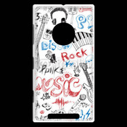 Coque Nokia Lumia 830 Eléments de musique en dessin