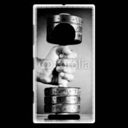 Coque Nokia Lumia 830 Passion Musculation en noir et blanc