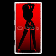 Coque Nokia Lumia 830 Pole danseuse noir et rouge