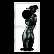 Coque Nokia Lumia 830 Femme nue body painting noir et blanc 3