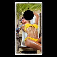 Coque Nokia Lumia 830 Femme sexy sur un transat de plage