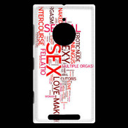 Coque Nokia Lumia 830 Nuage de mots sexy 2