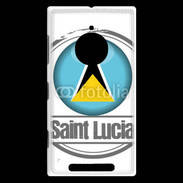 Coque Nokia Lumia 830 Logo Saint Lucie