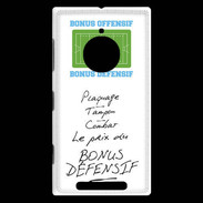 Coque Nokia Lumia 830 Plaquage Bonus offensif-défensif Blanc