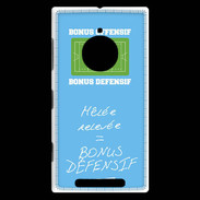Coque Nokia Lumia 830 Mêlée relevée Bonus offensif-défensif Bleu