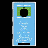 Coque Nokia Lumia 830 Plaquage Bonus offensif-défensif Bleu