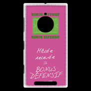 Coque Nokia Lumia 830 Mêlée relevée Bonus offensif-défensif Rose