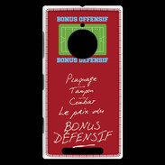 Coque Nokia Lumia 830 Plaquage Bonus offensif-défensif Rouge