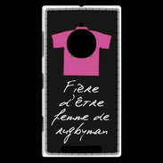 Coque Nokia Lumia 830 Femme de rugbyman Bonus offensif-défensif Noir