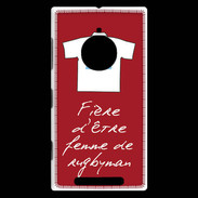 Coque Nokia Lumia 830 Femme de rugbyman Bonus offensif-défensif Rouge