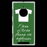 Coque Nokia Lumia 830 Femme de rugbyman Bonus offensif-défensif Vert