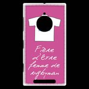 Coque Nokia Lumia 830 Femme de rugbyman Bonus offensif-défensif Rose
