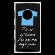Coque Nokia Lumia 830 Femme de rugbyman Bonus offensif-défensif Noir 2