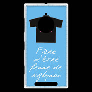 Coque Nokia Lumia 830 Femme de rugbyman Bonus offensif-défensif Bleu 2