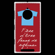 Coque Nokia Lumia 830 Femme de rugbyman Bonus offensif-défensif Rouge 2