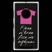 Coque Nokia Lumia 830 Fille de rugbyman Bonus offensif-défensif Noir