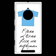 Coque Nokia Lumia 830 Fille de rugbyman Bonus offensif-défensif Blanc 2