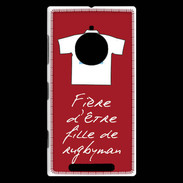 Coque Nokia Lumia 830 Fille de rugbyman Bonus offensif-défensif Rouge