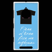 Coque Nokia Lumia 830 Fille de rugbyman Bonus offensif-défensif Bleu 2