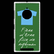Coque Nokia Lumia 830 Fille de rugbyman Bonus offensif-défensif Vert 2