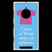 Coque Nokia Lumia 830 Mère de rugbyman Bonus offensif-défensif Bleu