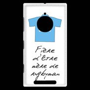 Coque Nokia Lumia 830 Mère de rugbyman Bonus offensif-défensif Blanc 2