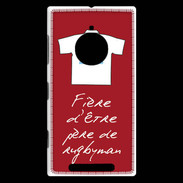 Coque Nokia Lumia 830 Père de rugbyman Bonus offensif-défensif Rouge