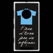 Coque Nokia Lumia 830 Père de rugbyman Bonus offensif-défensif Noir 2