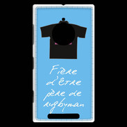 Coque Nokia Lumia 830 Père de rugbyman Bonus offensif-défensif Bleu 2