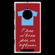 Coque Nokia Lumia 830 Père de rugbyman Bonus offensif-défensif Rouge 2
