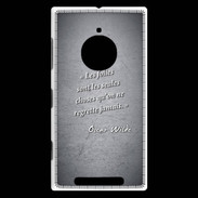 Coque Nokia Lumia 830 Les Folies Noir Citation Oscar Wilde