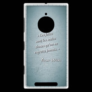 Coque Nokia Lumia 830 Les Folies Turquoise Citation Oscar Wilde