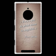 Coque Nokia Lumia 830 Pêché stupidité Rouge Citation Oscar Wilde