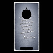 Coque Nokia Lumia 830 Portrait Ame Bleu Citation Oscar Wilde