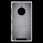 Coque Nokia Lumia 830 Portrait Ame Noir Citation Oscar Wilde