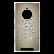 Coque Nokia Lumia 830 Portrait Ame Sepia Citation Oscar Wilde