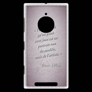 Coque Nokia Lumia 830 Portrait Ame Rose Citation Oscar Wilde
