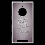 Coque Nokia Lumia 830 Portrait Ame Violet Citation Oscar Wilde