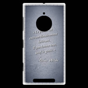 Coque Nokia Lumia 830 Public génie Bleu Citation Oscar Wilde