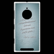 Coque Nokia Lumia 830 Public génie Turquoise Citation Oscar Wilde