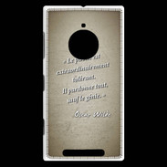 Coque Nokia Lumia 830 Public génie Sepia Citation Oscar Wilde