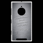 Coque Nokia Lumia 830 Public génie Noir Citation Oscar Wilde