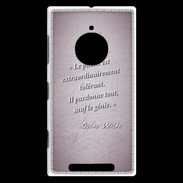 Coque Nokia Lumia 830 Public génie Rose Citation Oscar Wilde