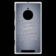 Coque Nokia Lumia 830 Survie valeur Bleu Citation Oscar Wilde