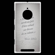 Coque Nokia Lumia 830 Survie valeur Gris Citation Oscar Wilde