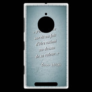 Coque Nokia Lumia 830 Survie valeur Turquoise Citation Oscar Wilde